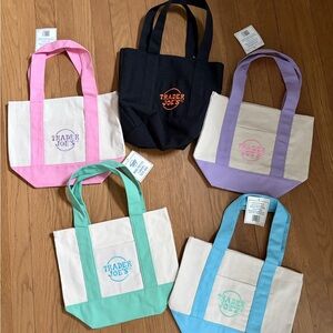 Trader Joe’s Mini Canvas Tote Bag Set - Multicolor